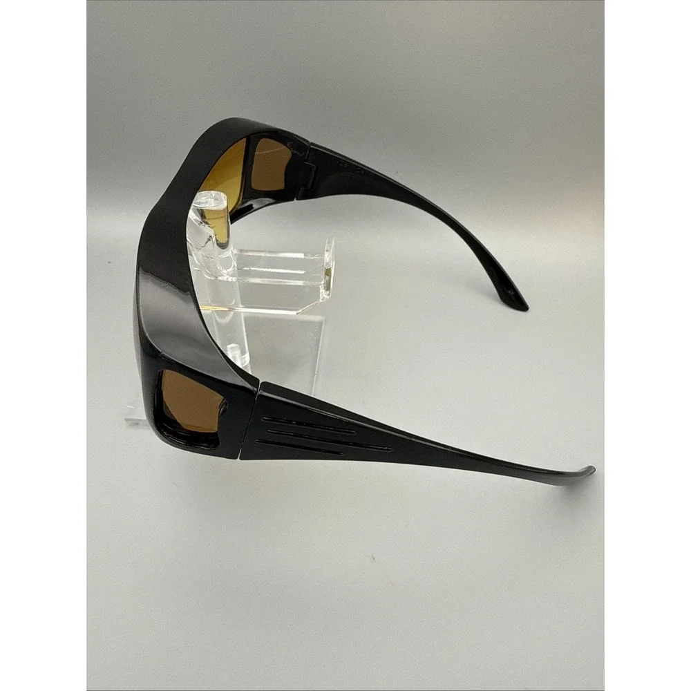 Polarized Fit Over Sunglasses Wrap Around AntiGlare UV400 Driving Glasses Yellow